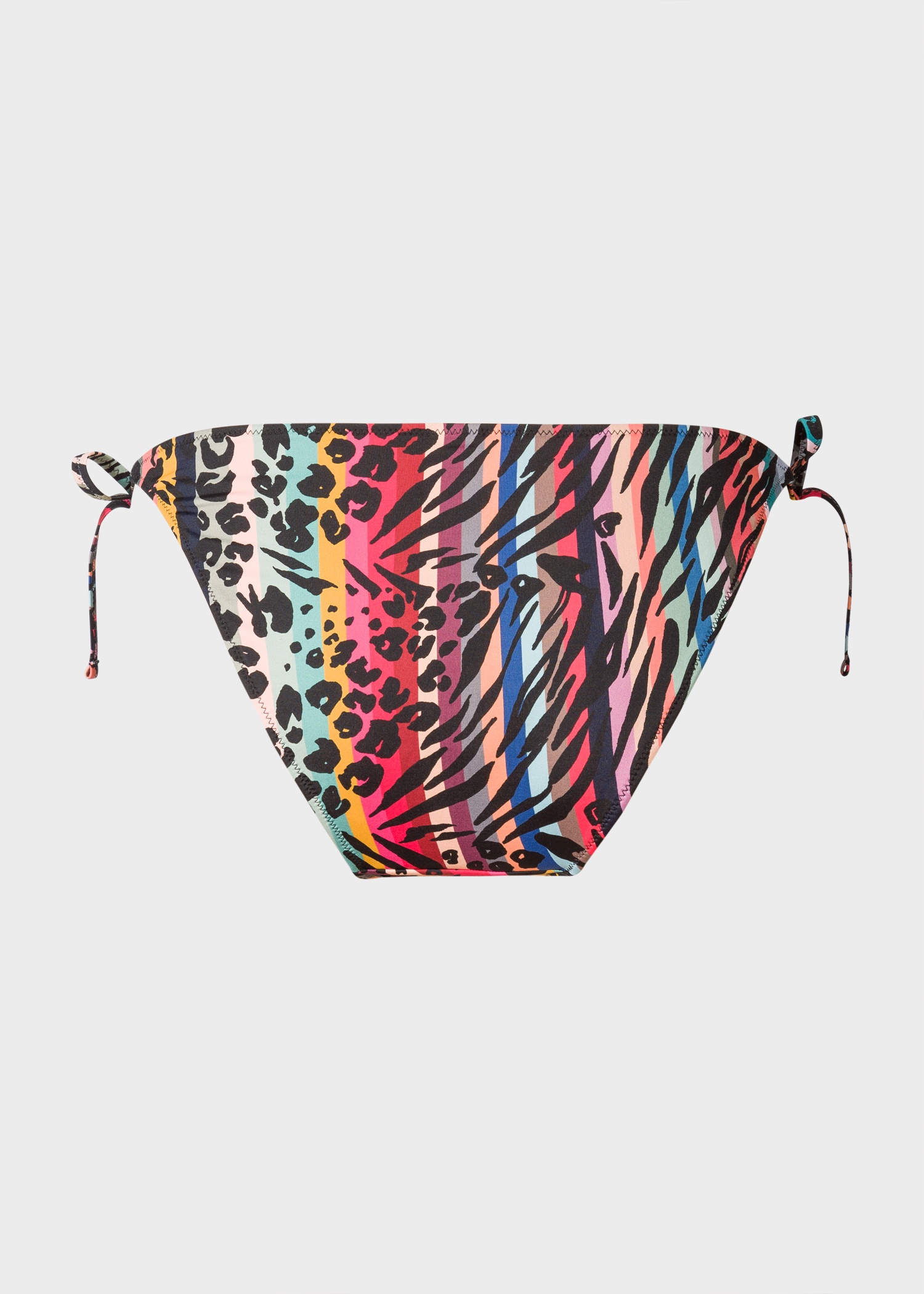 'Zebra & Swirl' Tie-Side Bikini Bottoms - 3