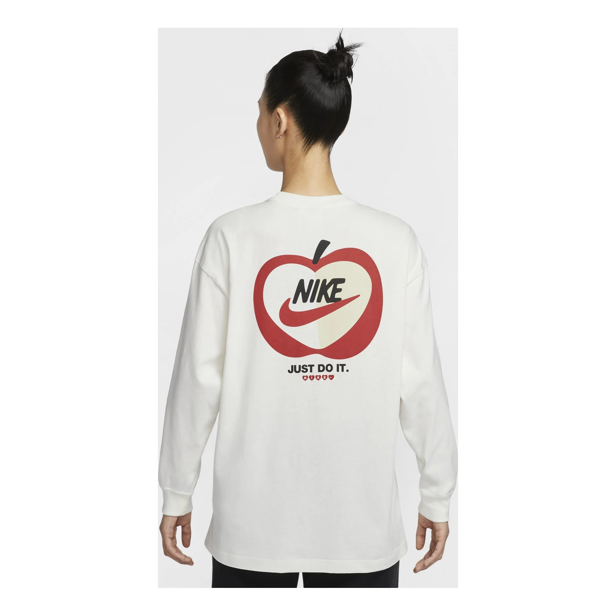 (WMNS) Nike Sportwear Oversized Long Sleeve T-shirt Asia Sizing 'Valentine's Day' IB1670-133 - 1