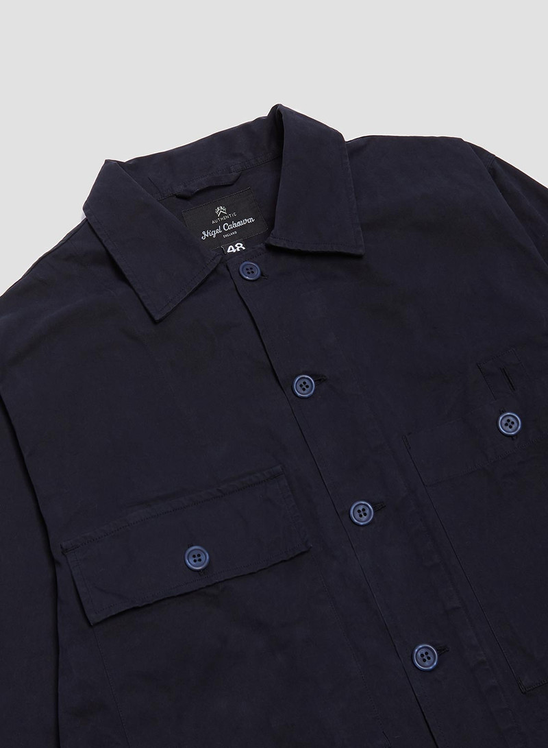 Nigel Cabourn Military Shirt Jacket in Navy outlook