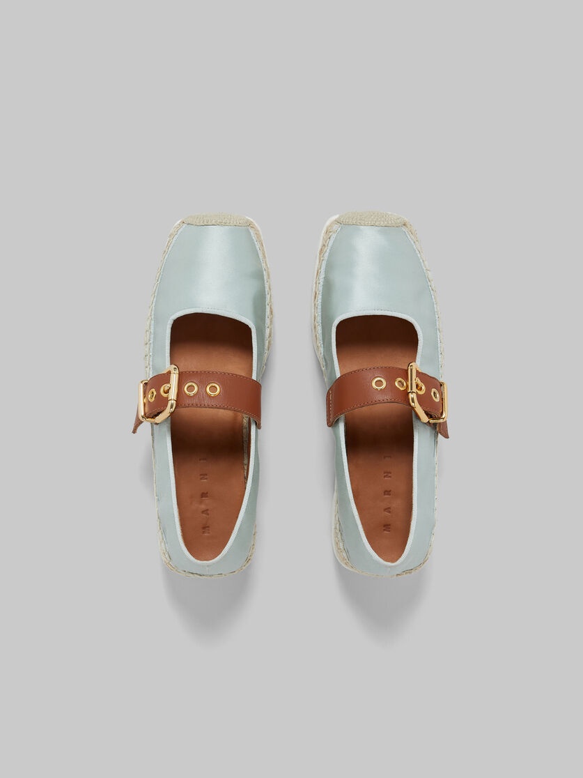 LIGHT BLUE SATIN PETAL ESPADRILLAS - 4