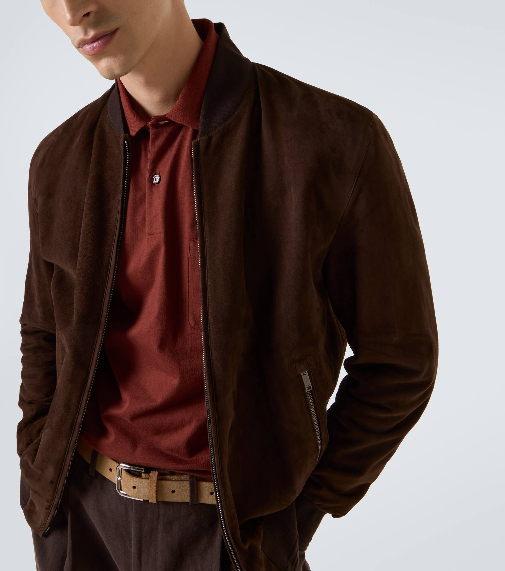 Suede bomber jacket - 5