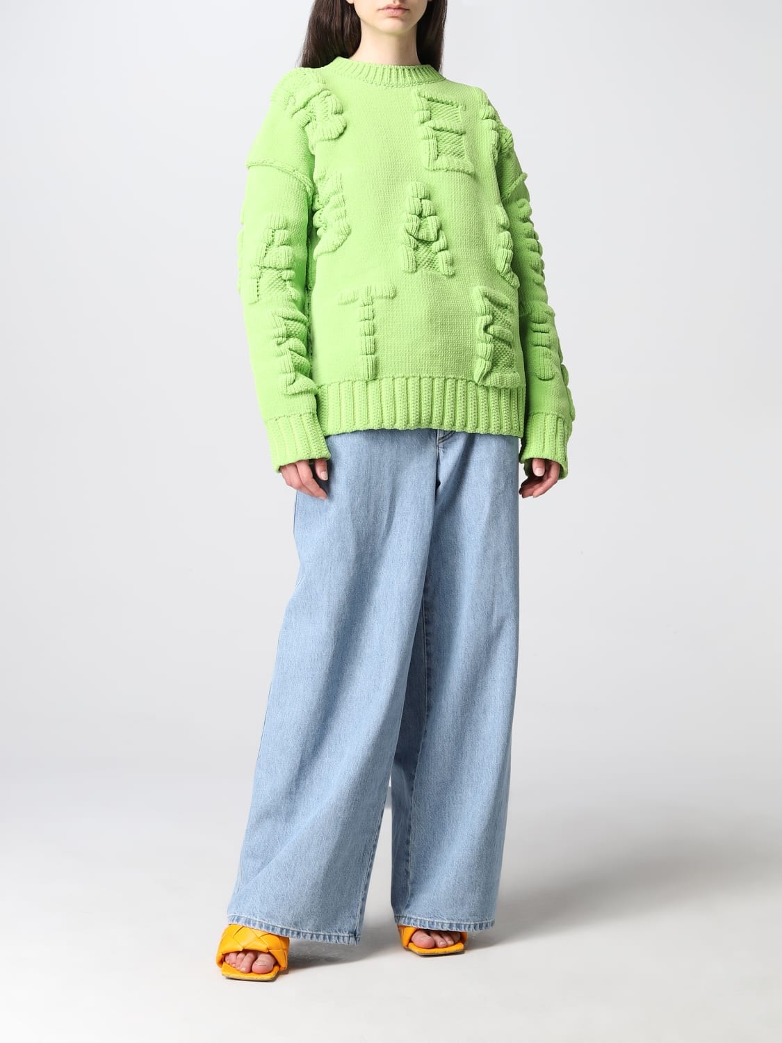 Bottega Veneta nylon sweater with embossed logo - 2