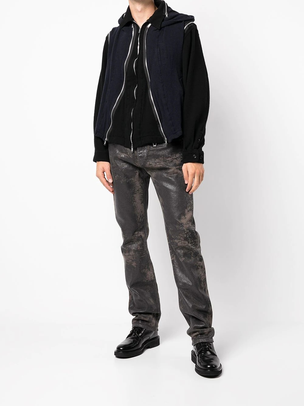 acid-wash skinny-cut jeans - 2