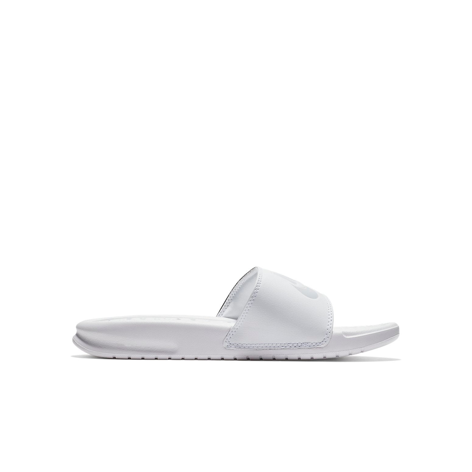 (WMNS) Nike Benassi Slide Just Do It Pack White (W) 'Black White' 343881-105 - 2