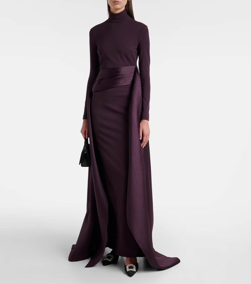 SOLACE LONDON Olivia draped gown outlook