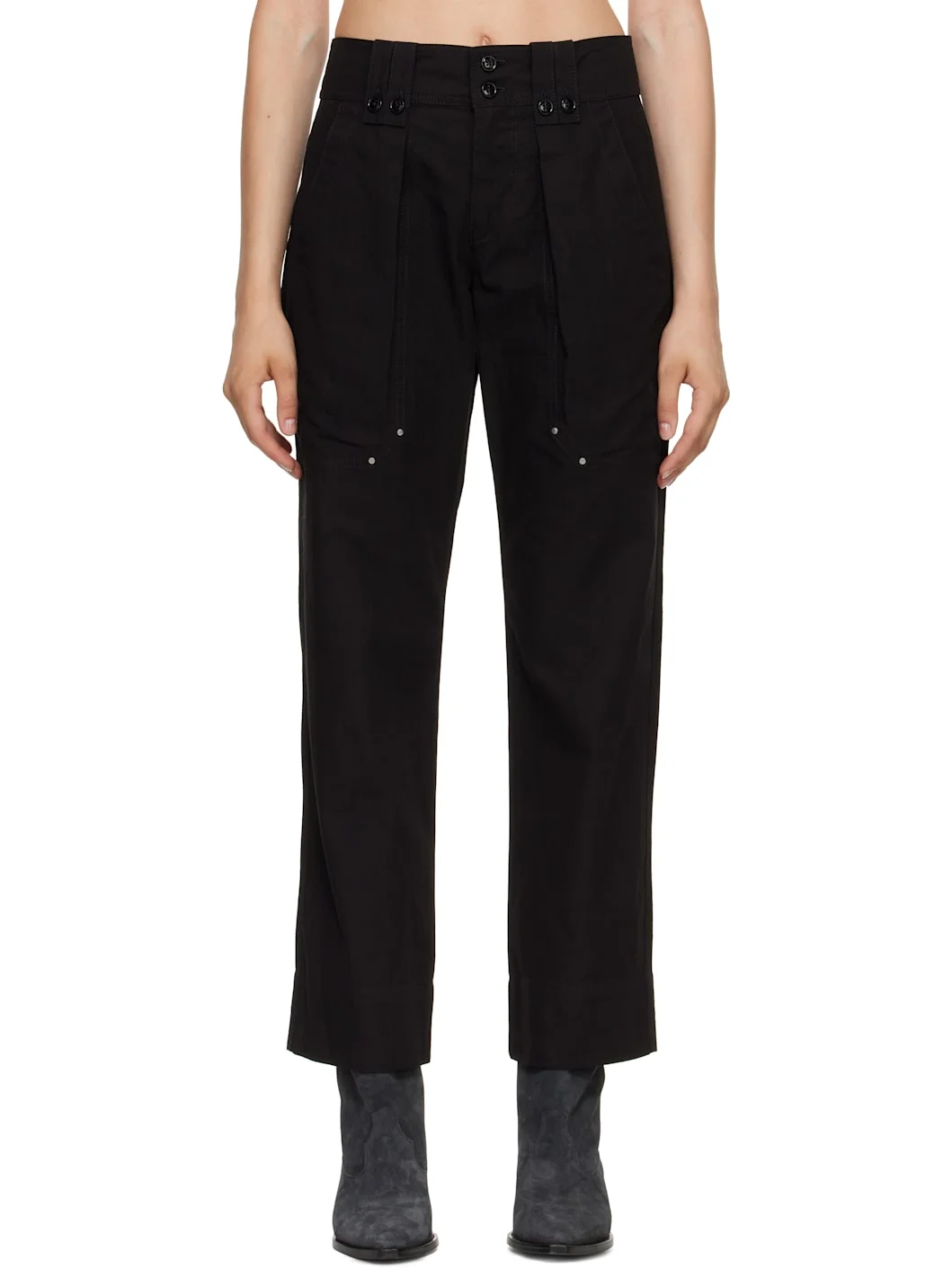 Black Amandine Trousers - 1