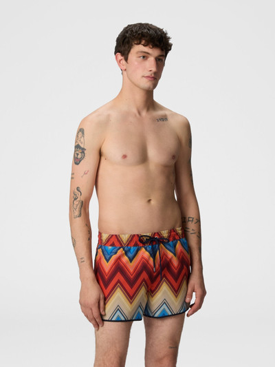 Missoni 매크로 zigzag 인쇄와 Swim 반바지 outlook