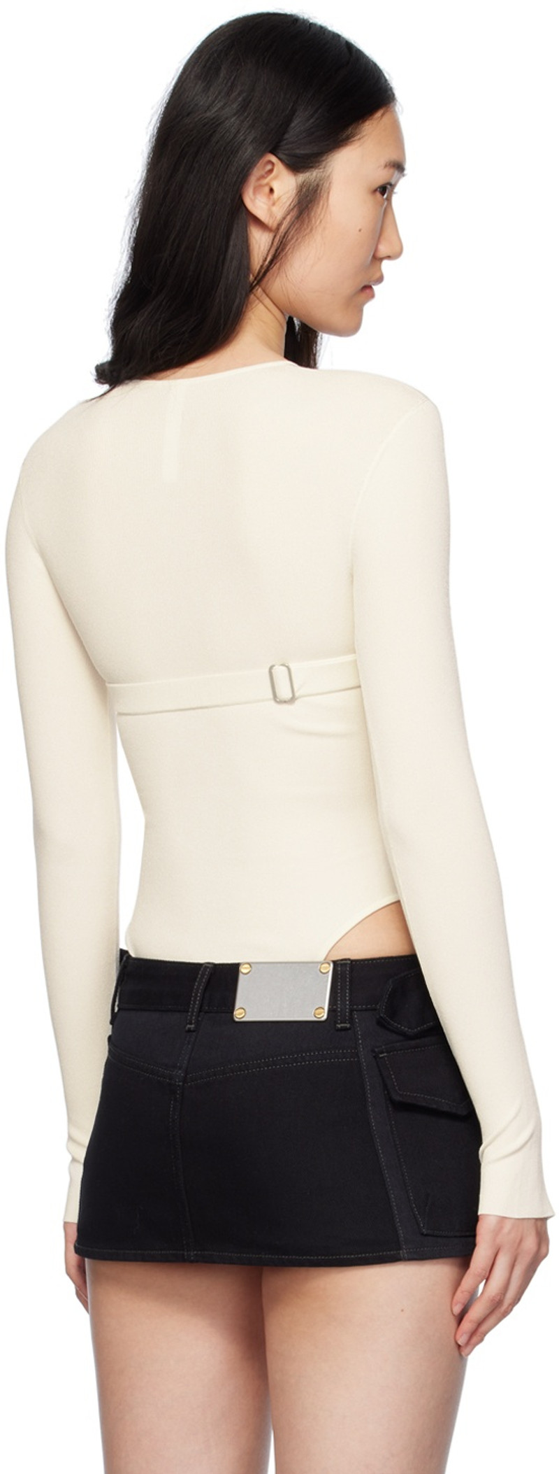 White Double Underwire Bodysuit 3