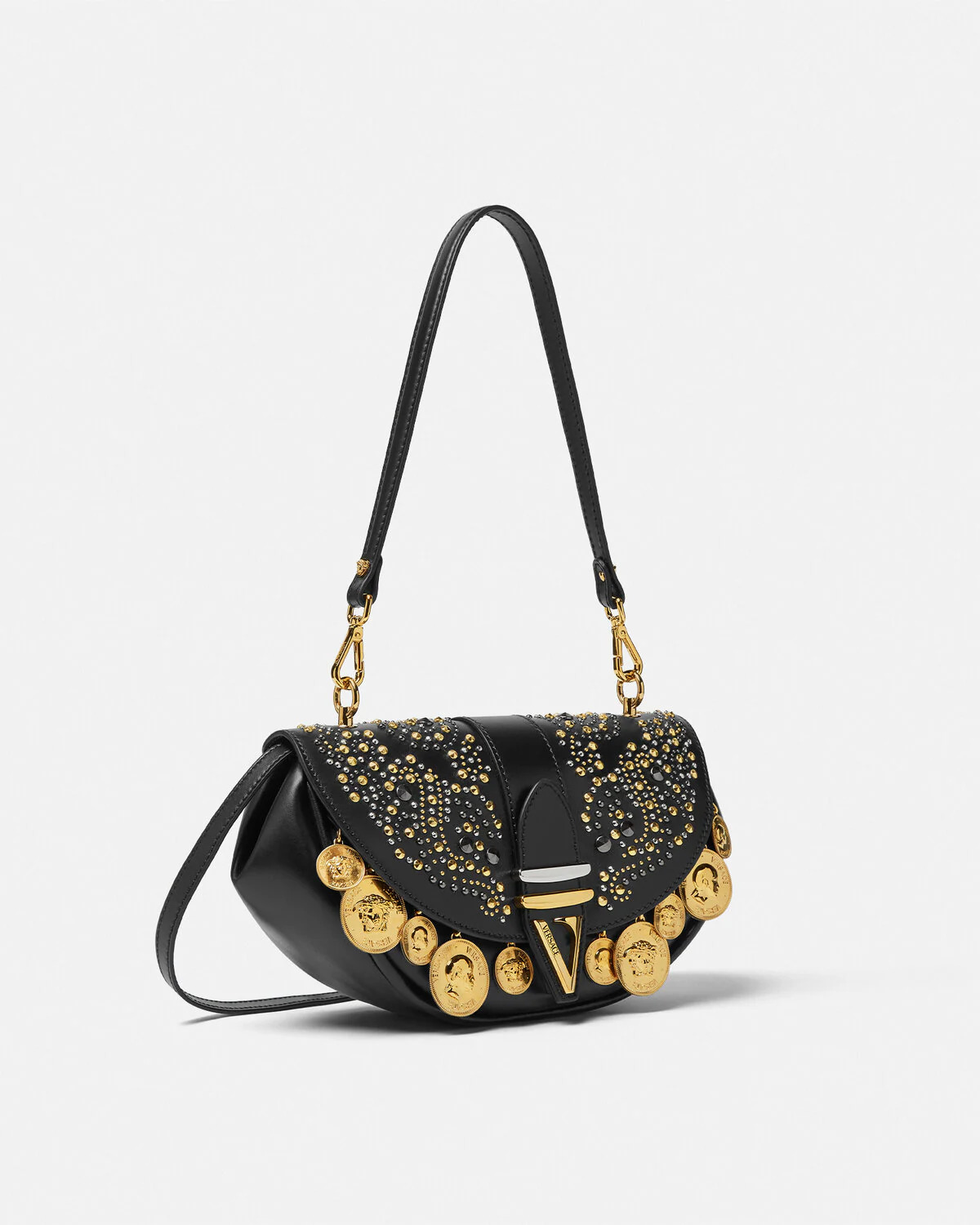 Studded Coin Virtus Shoulder Bag - 2