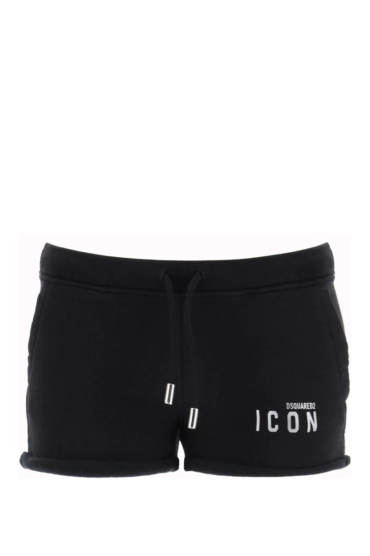 JERSEY SHORTS WITH REFLECTIVE ICON PRINT - 1