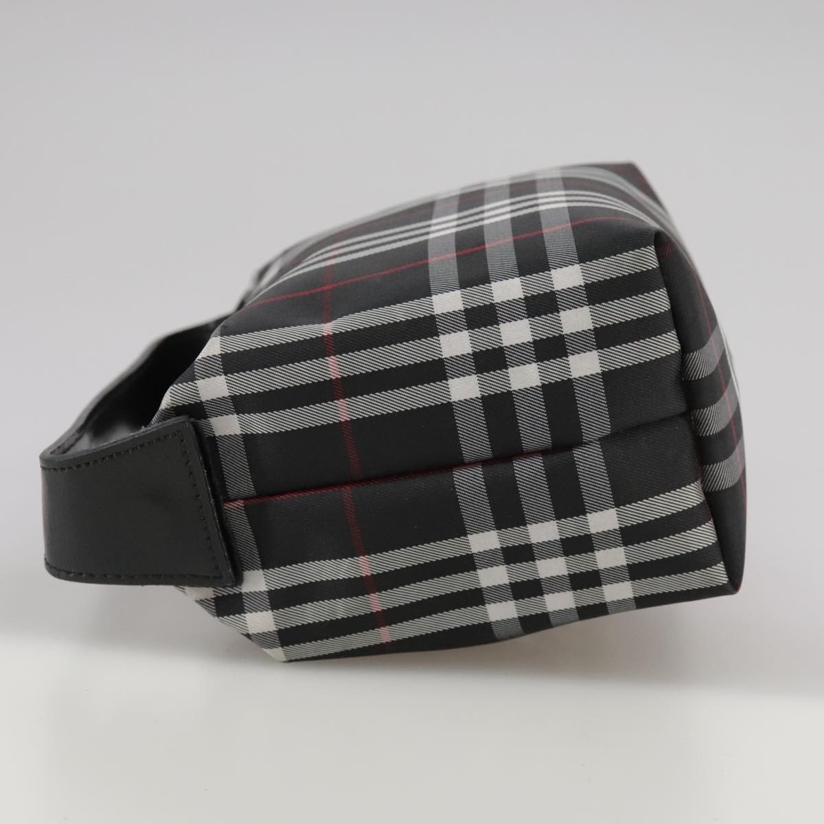Burberry Nova Check Hand Bag Nylon Black - 3