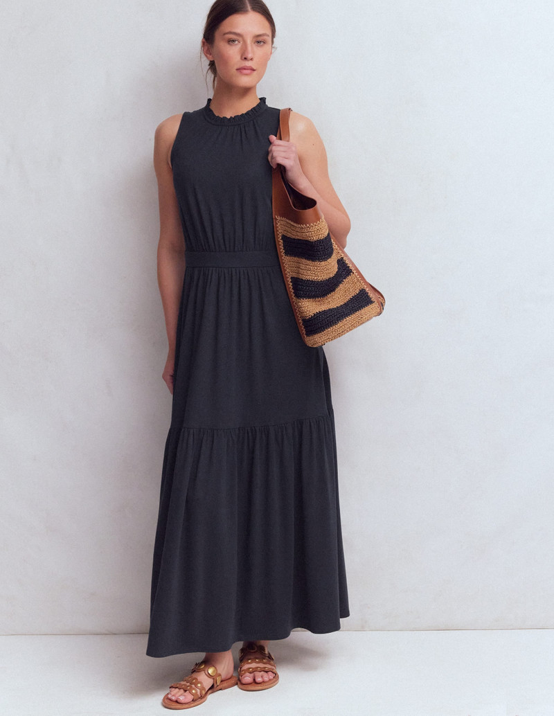 Camalie Jersey Maxi Dress-Navy 2