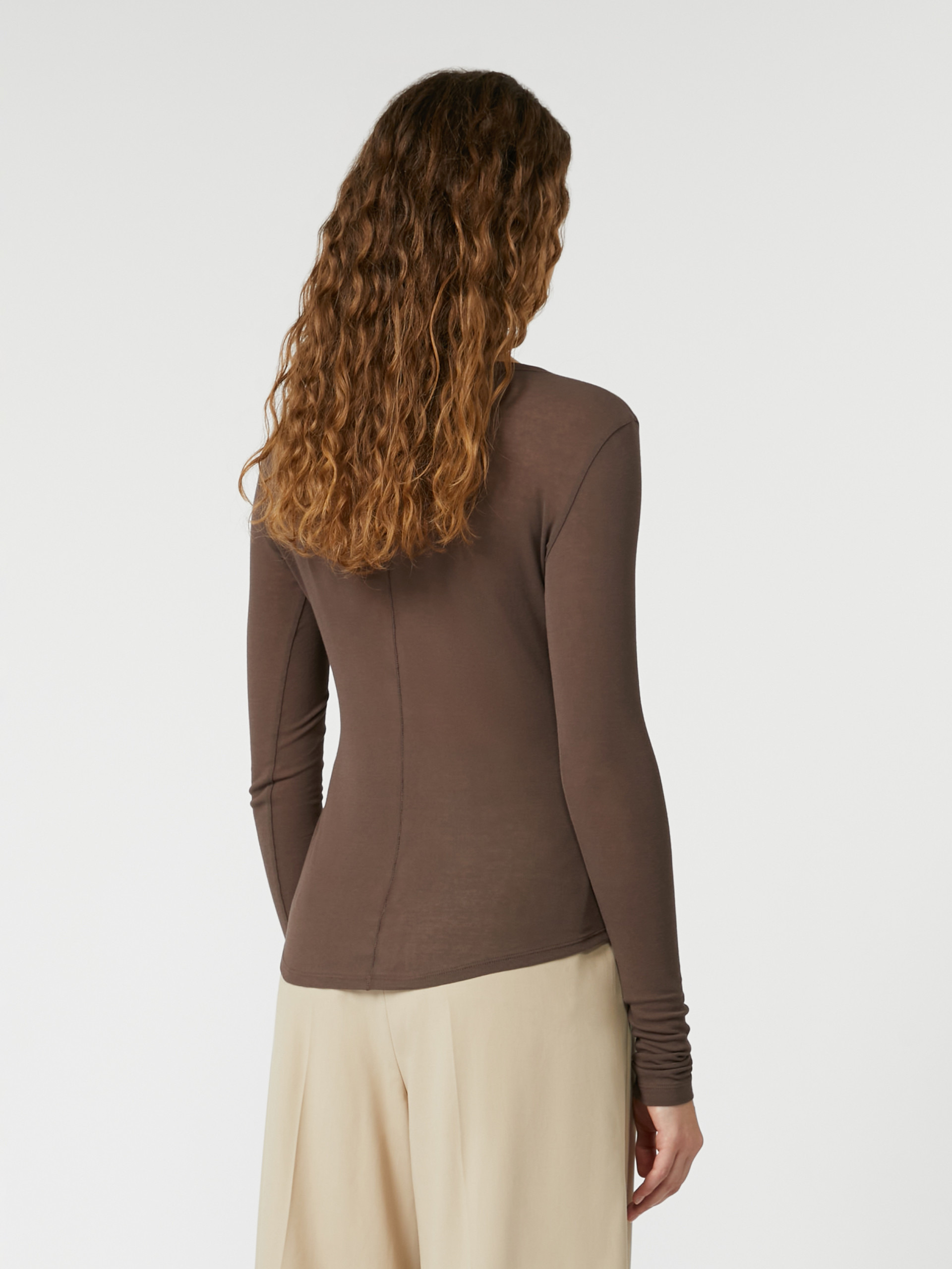 VINCITA Crepe jersey T-shirt - 4