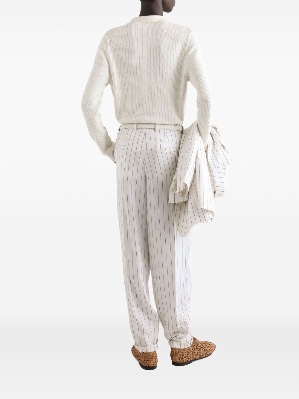 striped tailored trousers - 3