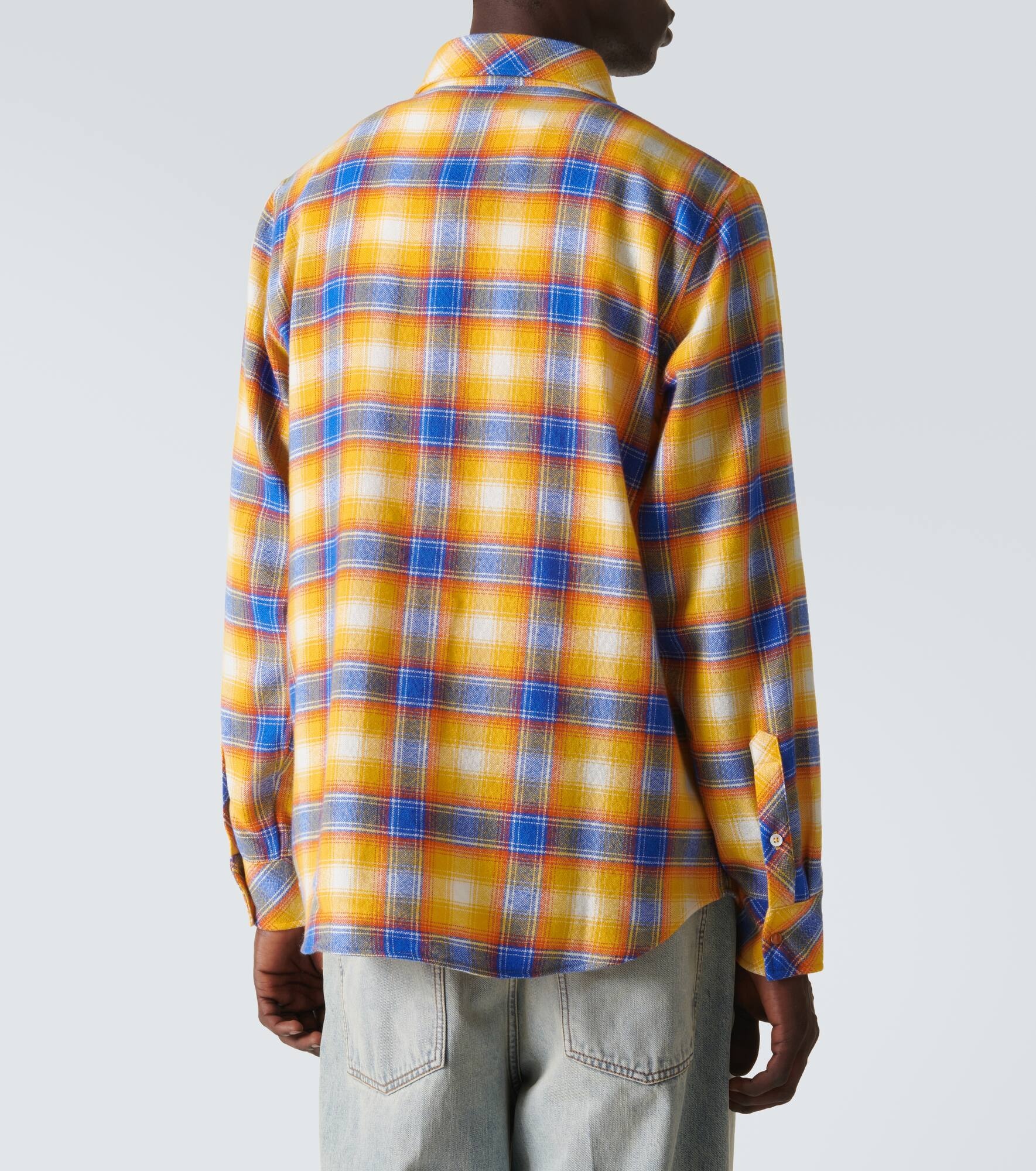 Tartan cashmere shirt - 4