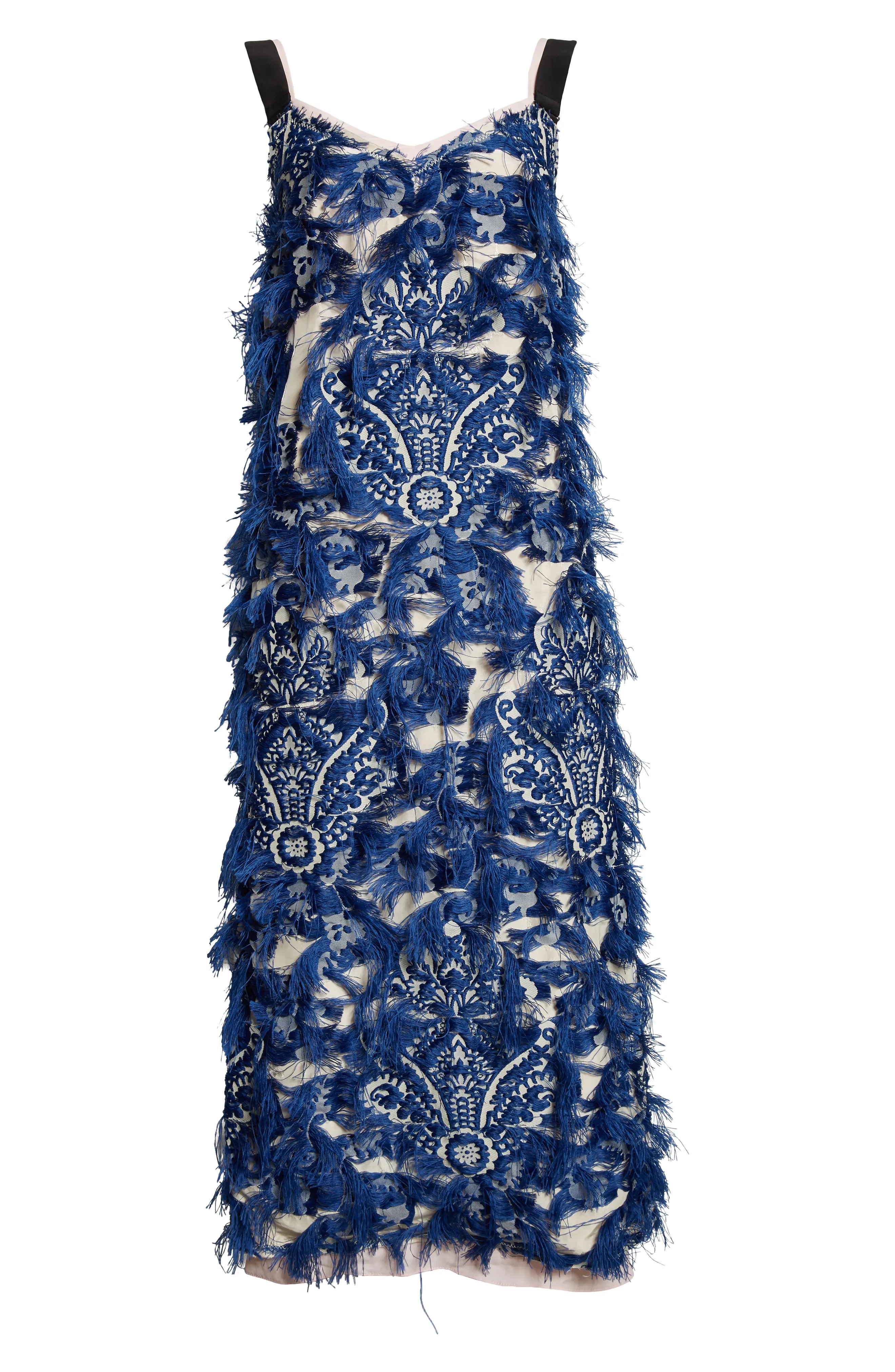 【ドリードール】Meandering Jacquard pencil dress LE'RURE Meandering Jacquard pencil dress