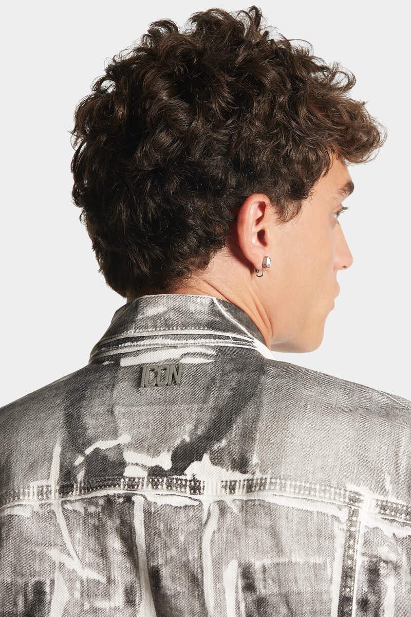 ICON WHITE COAL WASH DAN JEANS JACKET - 7