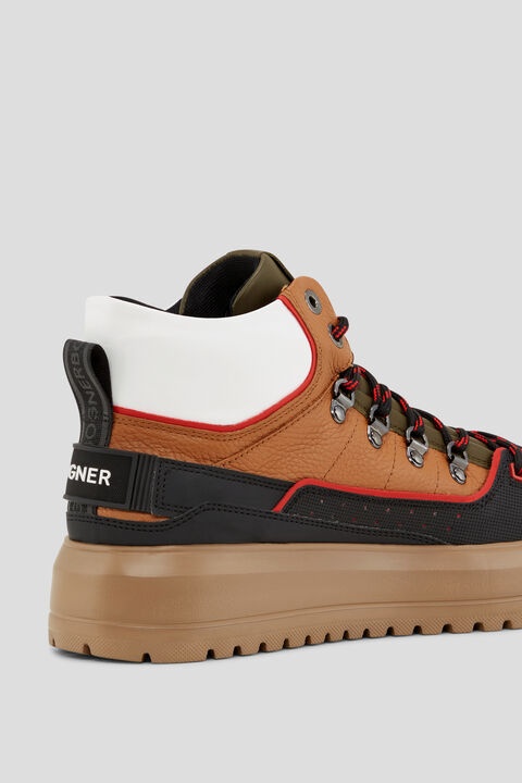 Antwerp High-top sneakers in Camel/Olive green - 7