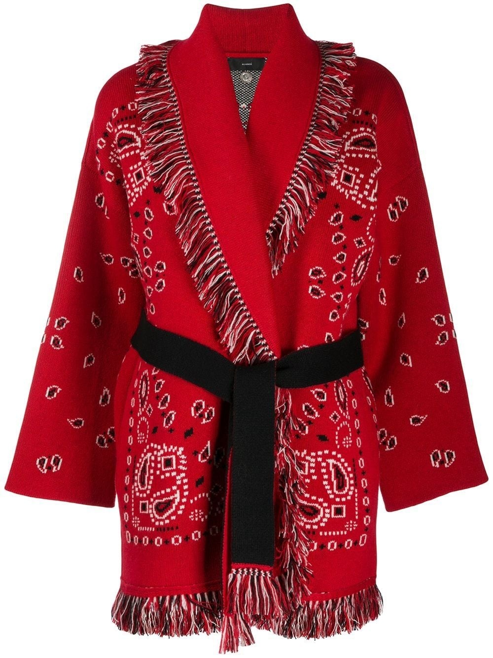 La Scala bandanna-print cardigan - 1