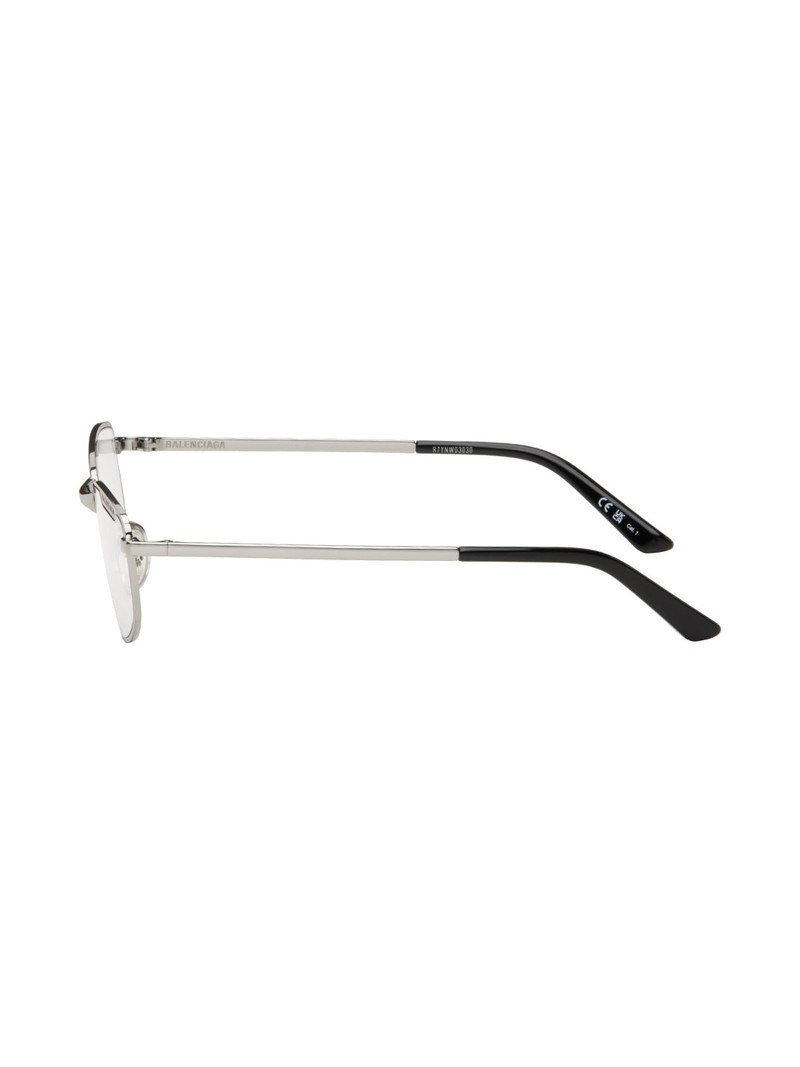 Silver Rectangular Glasses 3