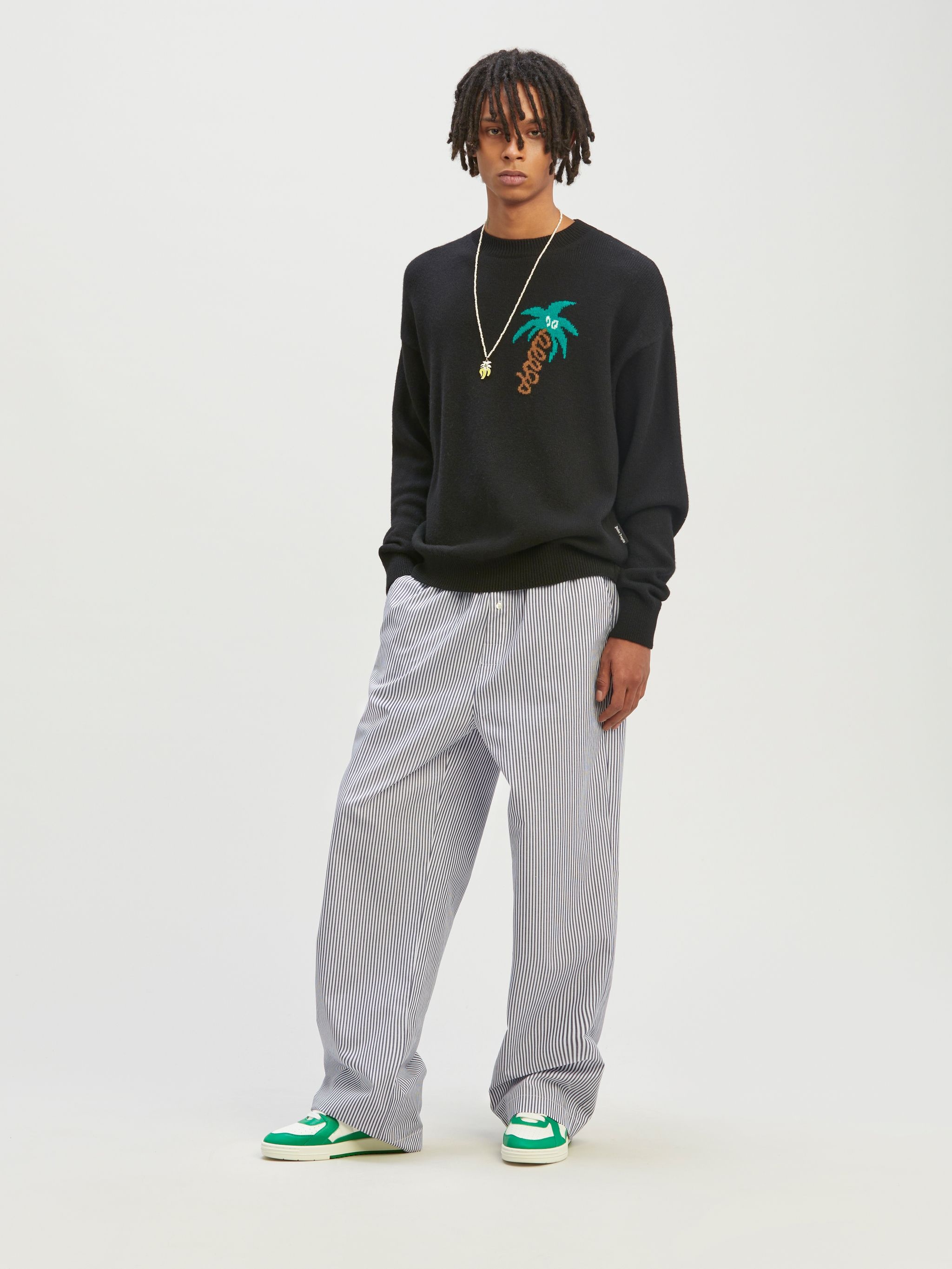 Classic Logo Striped Pajama Pants - 2