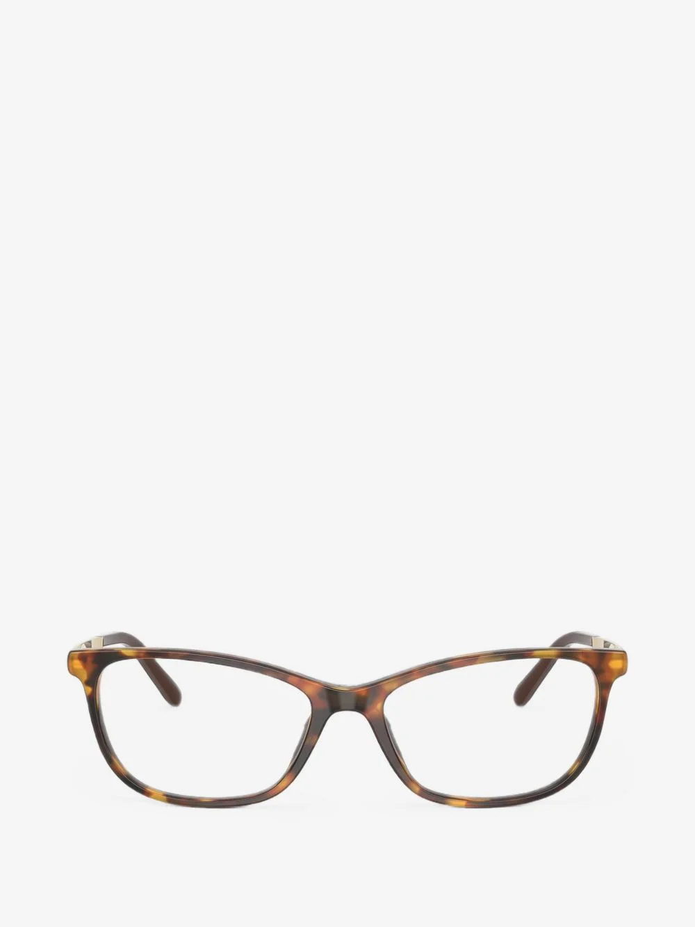 tortoiseshell-effect cat-eye frame glasses - 1
