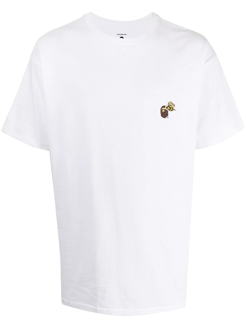 x BAPE logo-print cotton T-shirt - 1