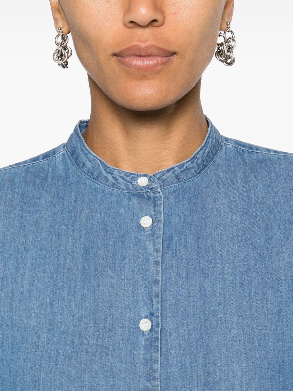 denim cotton shirt - 5