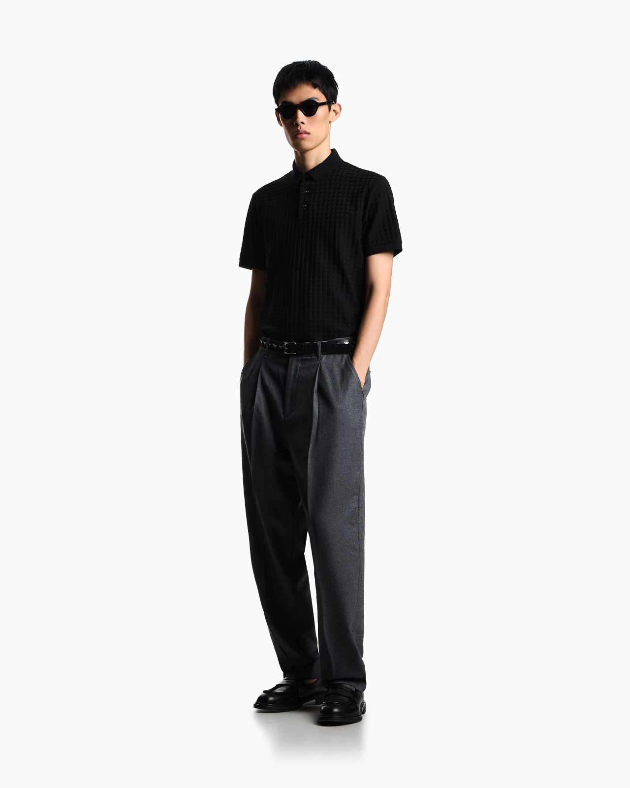 JACQUARD JERSEY POLO SHIRT - 2