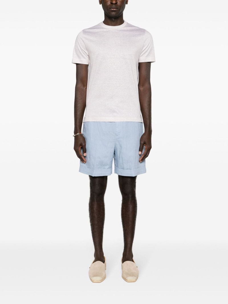 Canali striped crew-neck T-shirt outlook