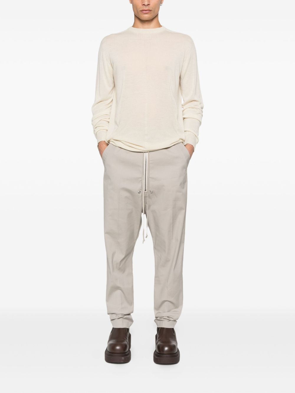 round-neck wool sweater - 2