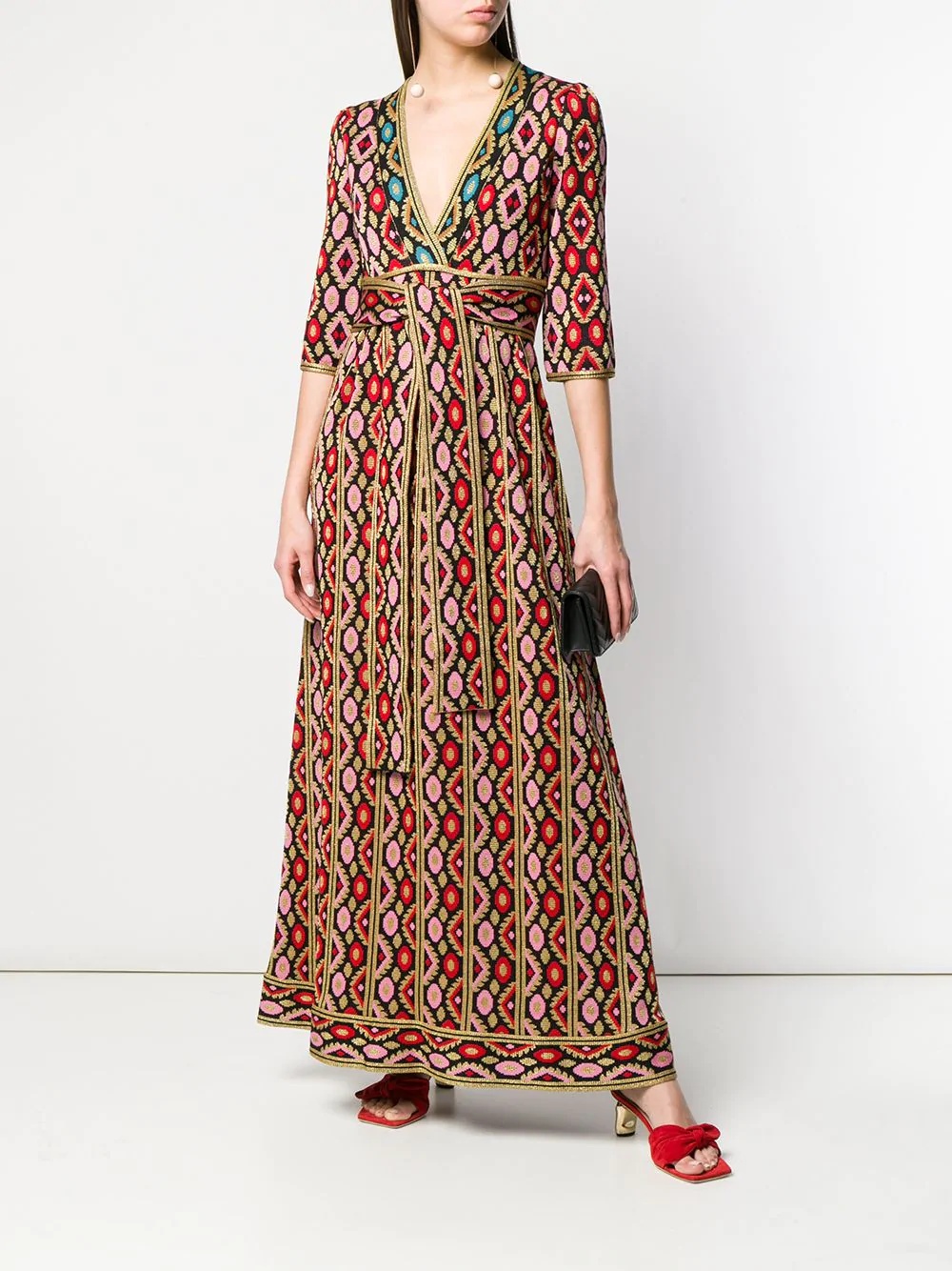 printed maxi dress - 2