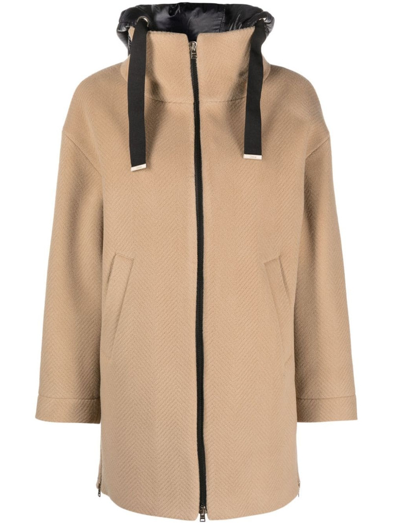 zip-up hooded coat 1