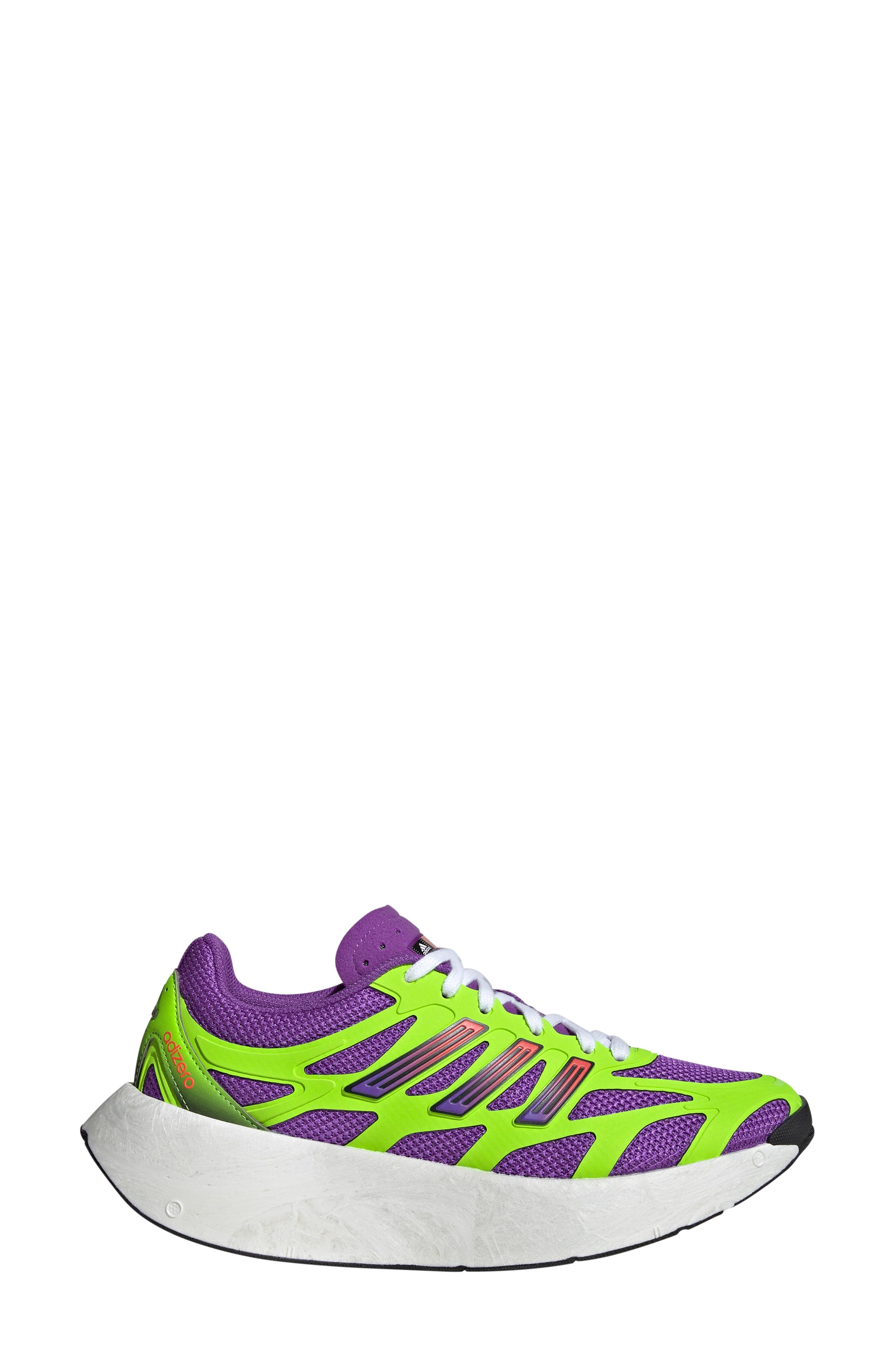 adidas Adizero Aruku Sneaker in Purple/Solar Green/Silver at Nordstrom - 3