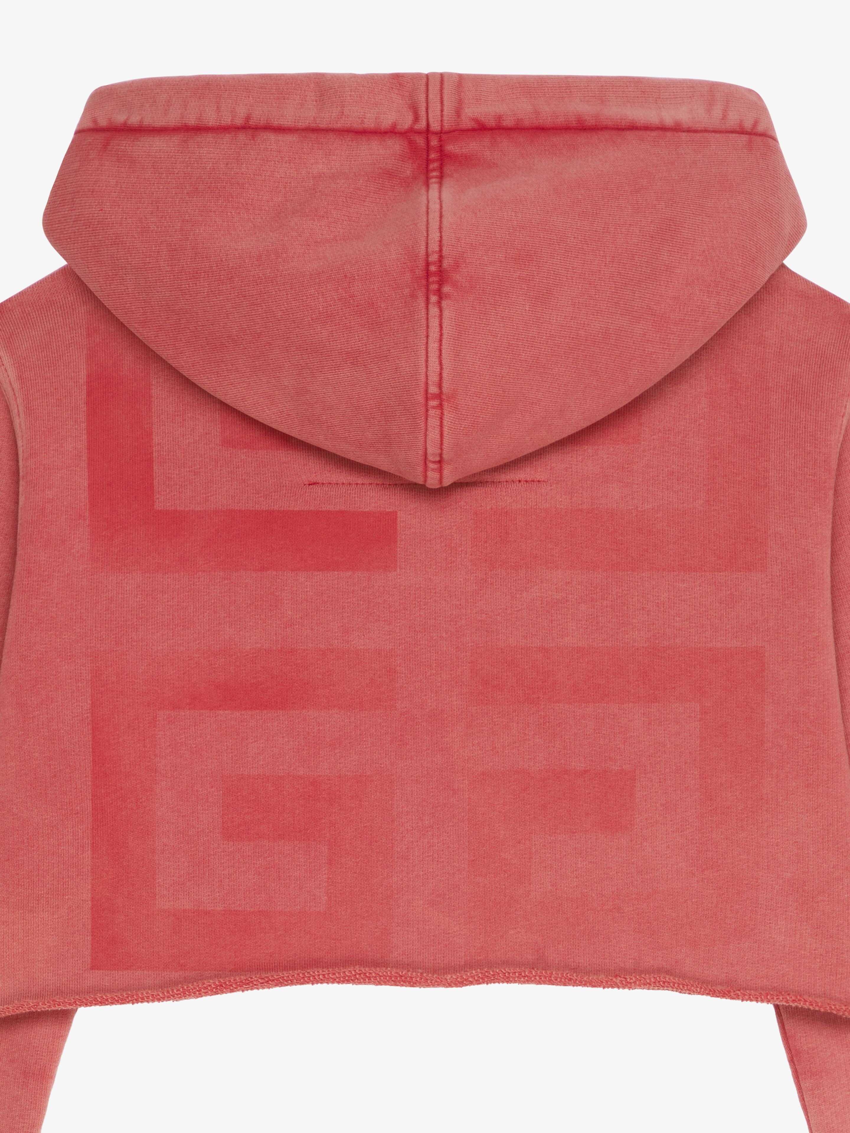 GIVENCHY 4G CROPPED HOODIE IN FLEECE - 6