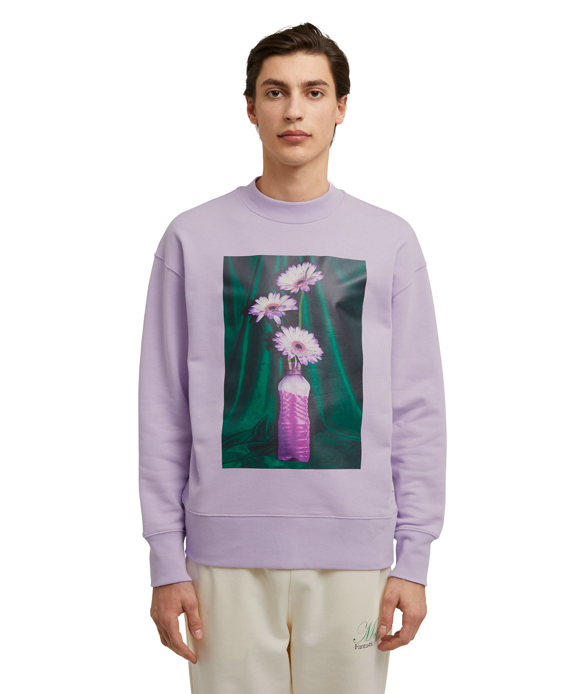 Organic cotton crewneck t-shirt from the MSGM Fantastic Green Capsule - 2