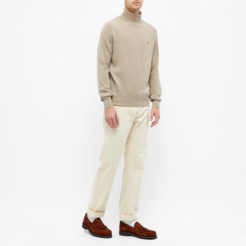 Maison Kitsuné Fox Head Patch Merino Turtleneck - 6