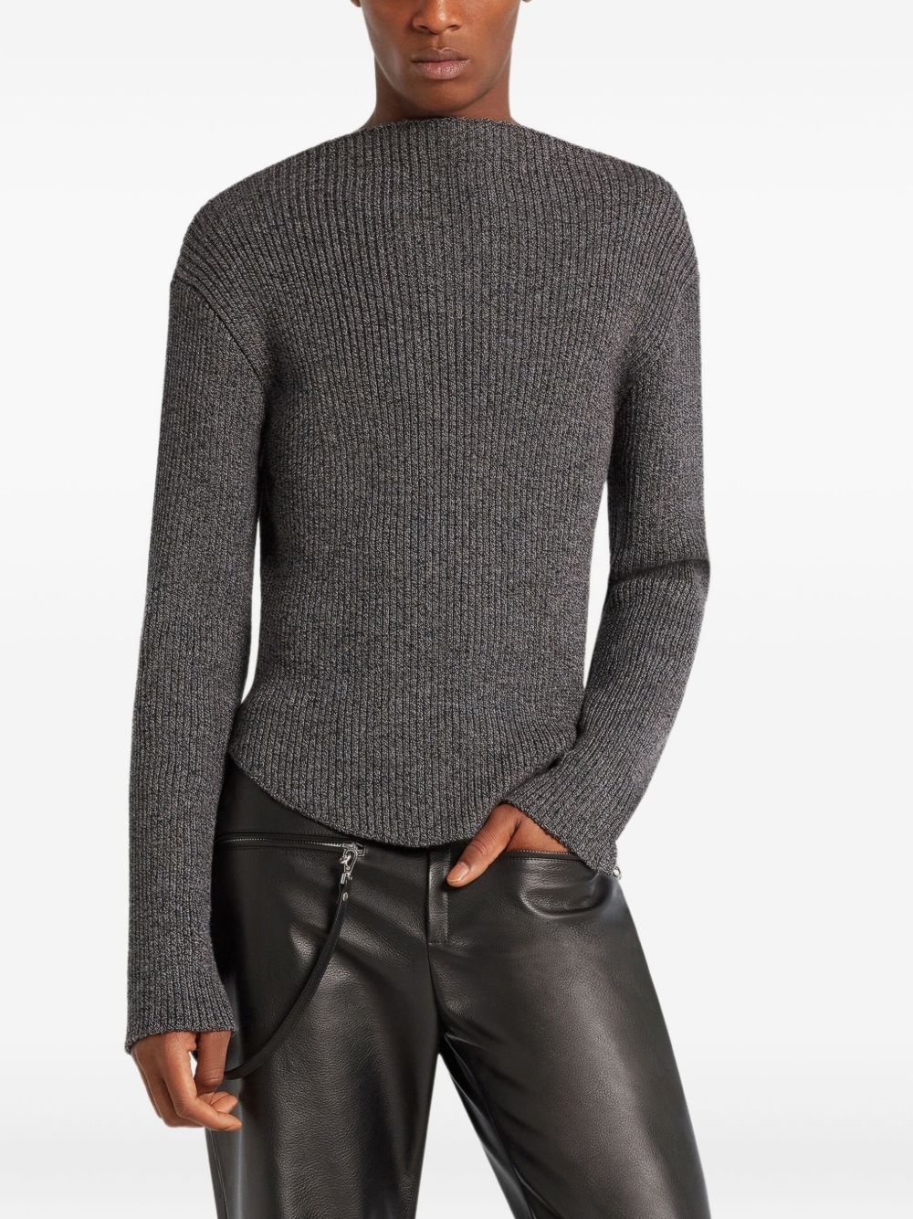 ribbed-knit sweater - 4