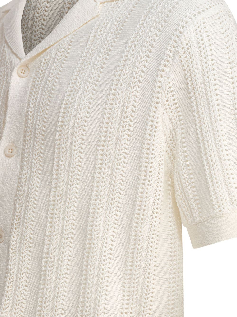 Cabana knitted button-down shirt - 4