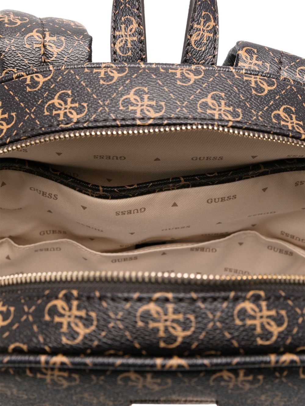 monogram-print backpack - 4