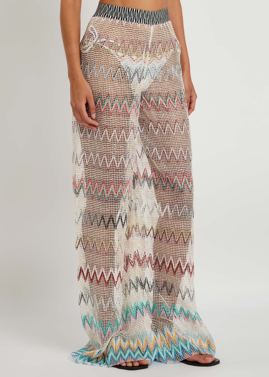 Missoni Zigzag Intarsia Open-knit Trousers - 2