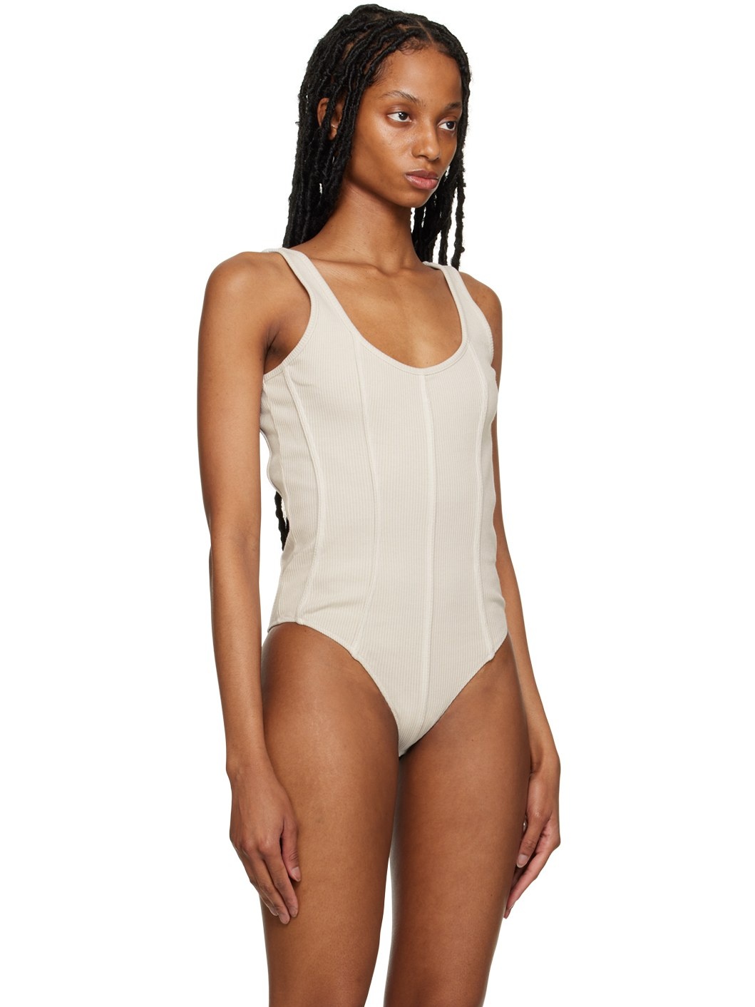 Beige Elna Bodysuit - 4