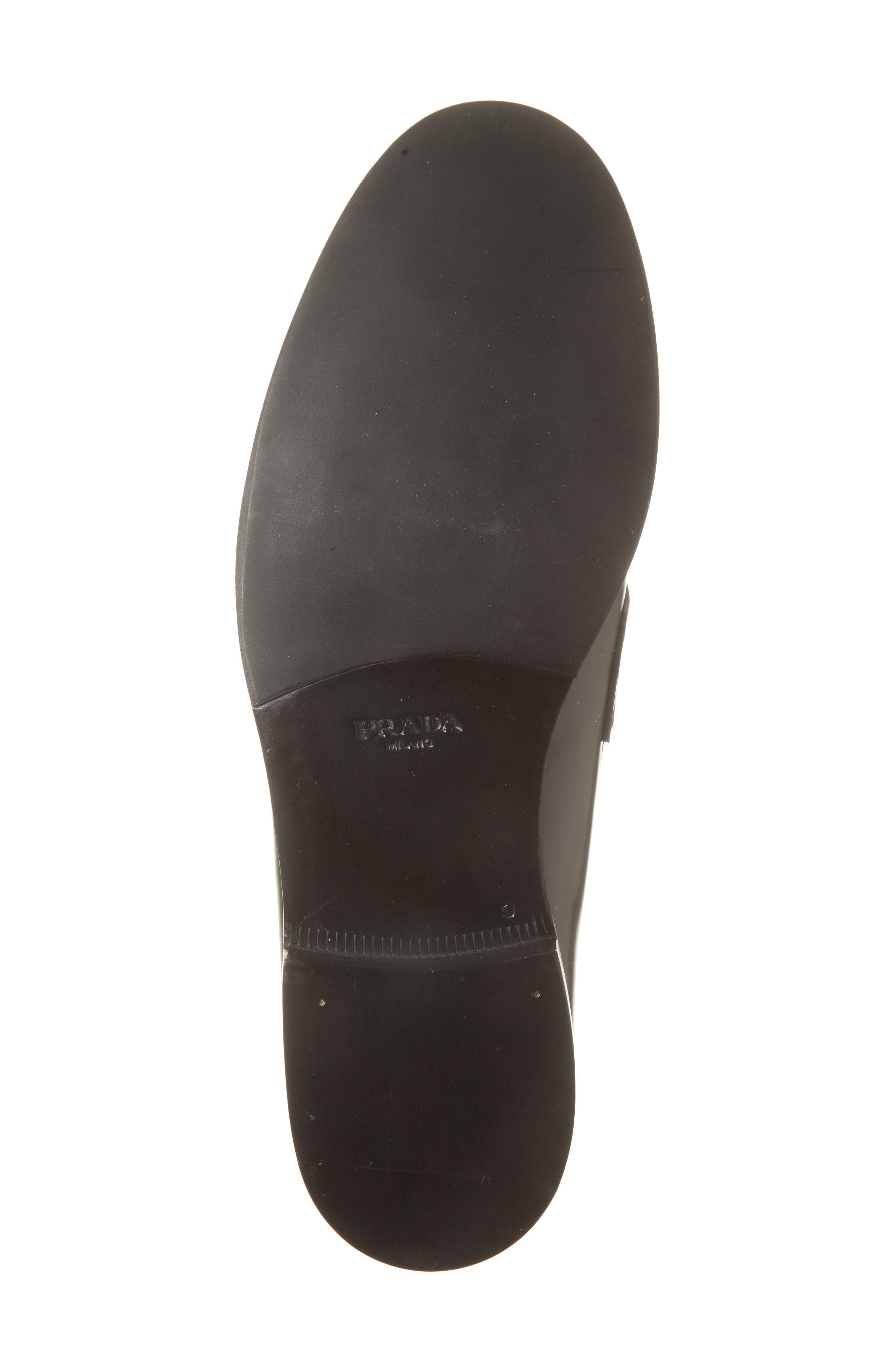 Prada Triangle Logo Loafer in Nero at Nordstrom - 6
