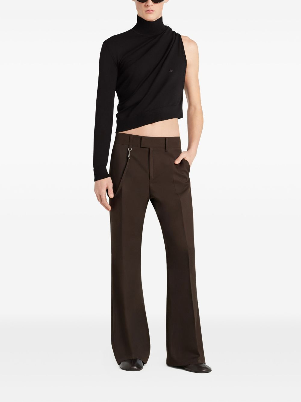 asymmetric turtleneck sweater - 7