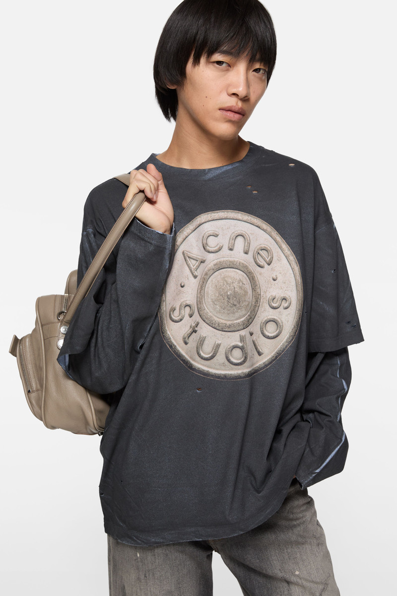 Layered logo t-shirt - Black 4