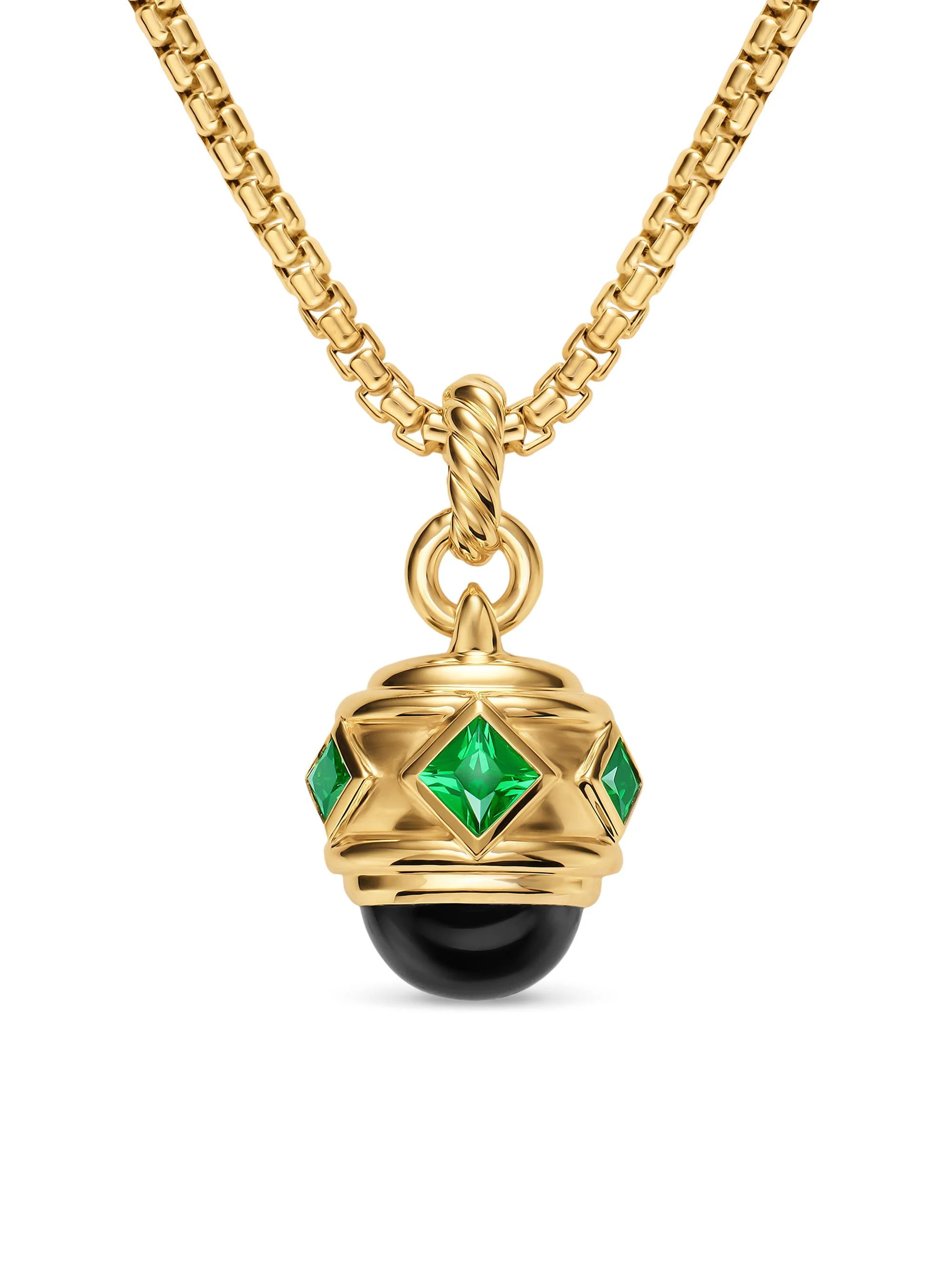 Women's Renaissance Amulet in 18K Yellow Gold - Black Onyx - 1