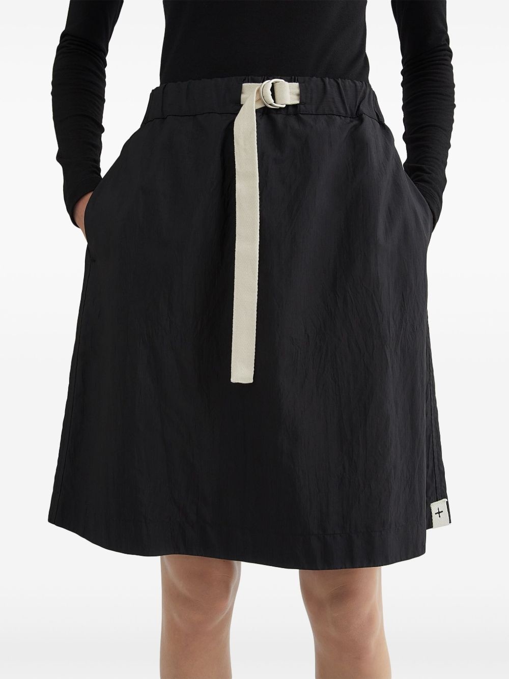 buckled A-line miniskirt - 5