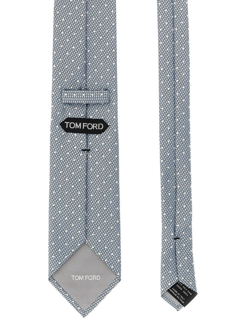 TOM FORD jacquard polka-dot silk tie outlook