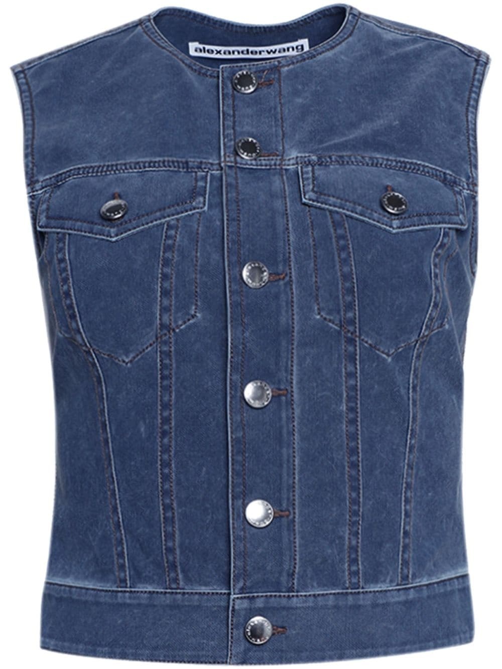 round-neck waistcoat - 1