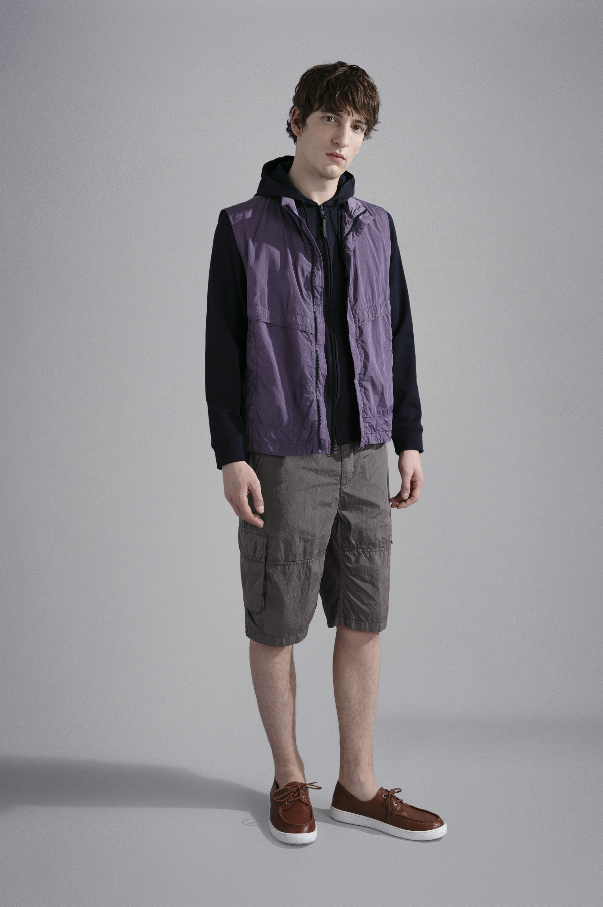 GARMENT DYED NYLON BERMUDA SHORTS - 2